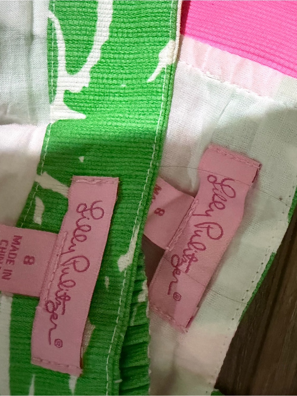 Lilly Pulitzer Pink and Green Tropical Two-Piece Set - Picture 4 of 4